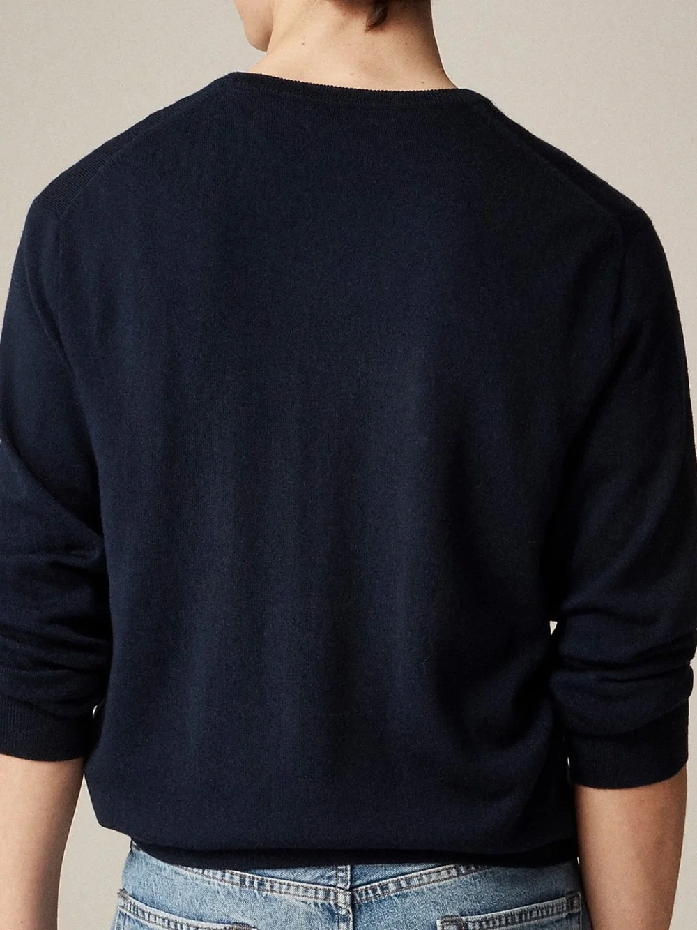J. Crew Men's V-Neck Sweater in Navy